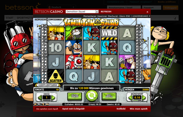 Betsson Casino - Demolition Squad Slot Betsson Casino - Demolition Squad Slot